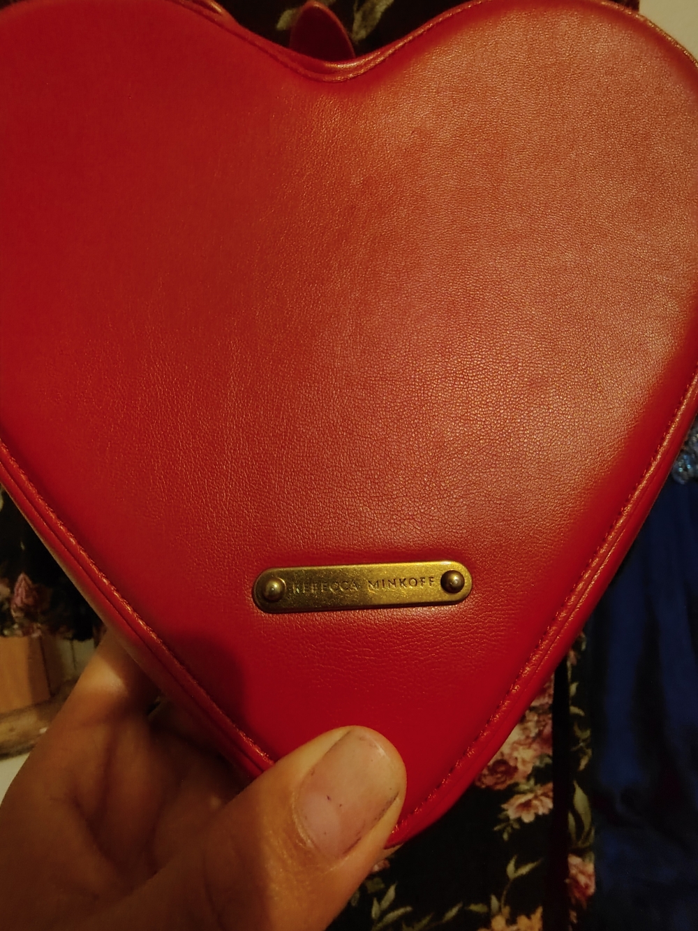 Rebecca Minkoff Red Heart Crossbody with Gold Hardware - Picture 3 of 4